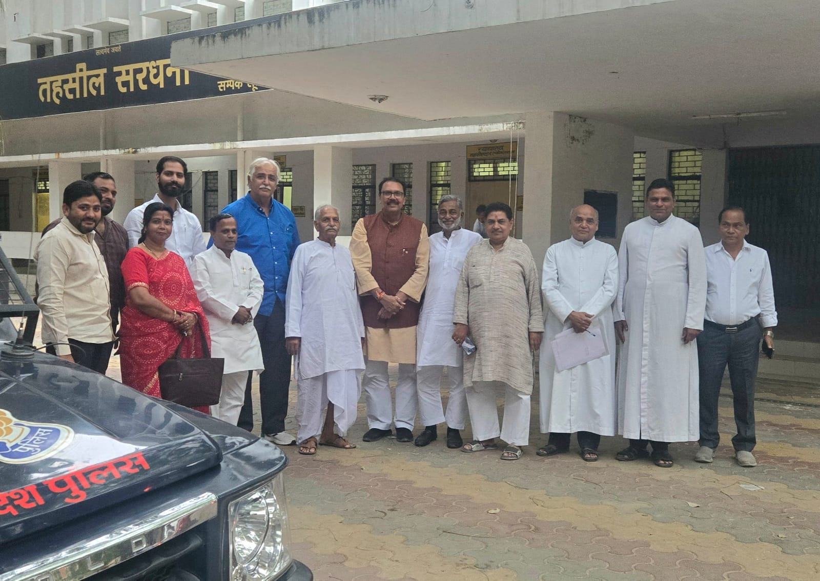 माता मरियम मेले की बैठक में एसडीएम के नहीं पहुंचने पर जताई नाराजगी