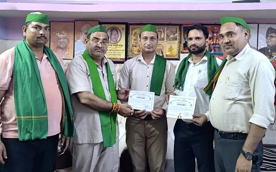 भाकियू (भानु) के अधिवक्ता प्रकोष्ठ के प्रदेश सचिव बने एड अजय सैन