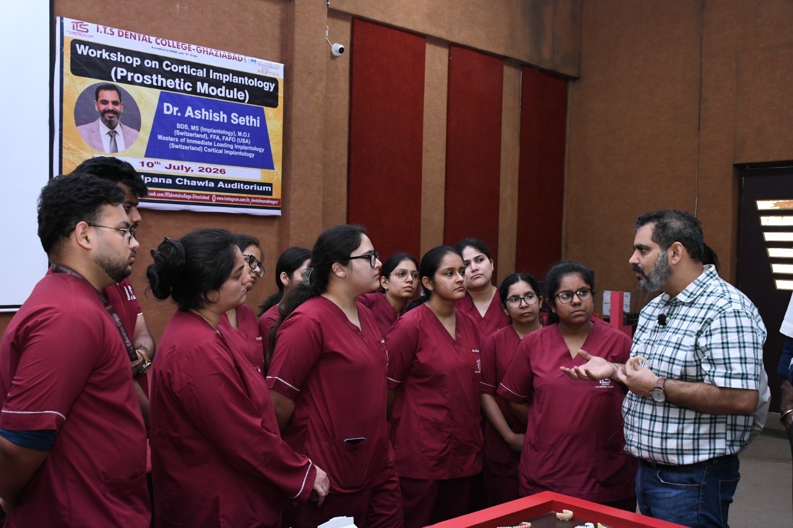 आई.टी.एस डेंटल कॉलेज में कॉर्टिकल इंप्लांटोलॉजी पर एक दिवसीय कार्यशाला का आयोजन किया गया