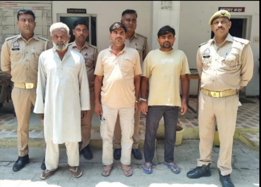 असमोली पुलिस ने तीन वारंटी अभियुक्तों को किया गिरफ्तार