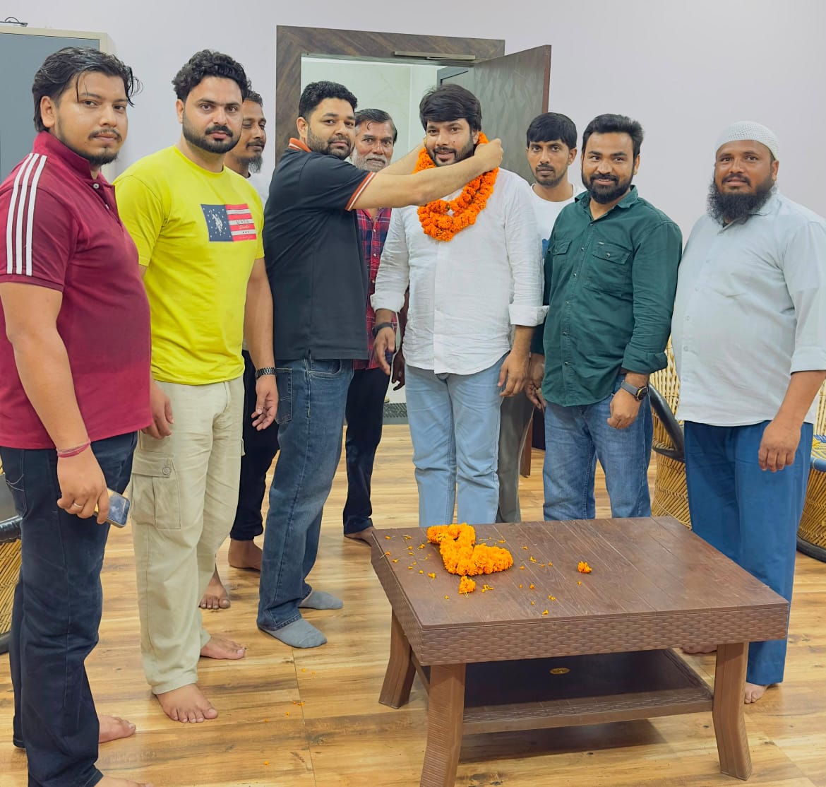 मेरठ मंडल प्रभारी बनने पर खालिद डूंगरावली का सरधना में स्वागत