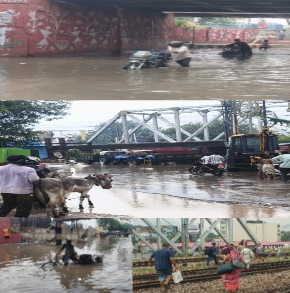 15 मिनट की बारिश ने खोल दी नगर निगम के दावों की पोल, अंडरपास में 8 फीट पानी; शहर की सड़कें बनीं तालाब
